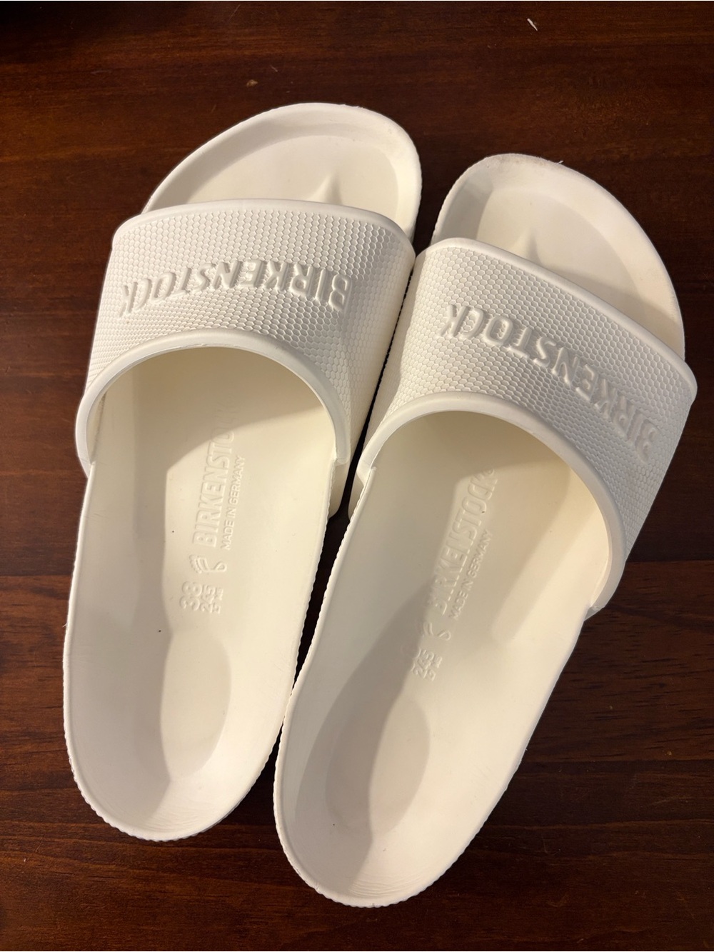 Birkenstock White EVA Slide Sandals